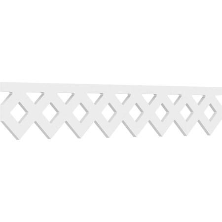 Ekena Millwork Wolford Architectural Grade PVC Running Trim, 8"H x 5/8"P x 48"L RUNP08X0625X48WOL